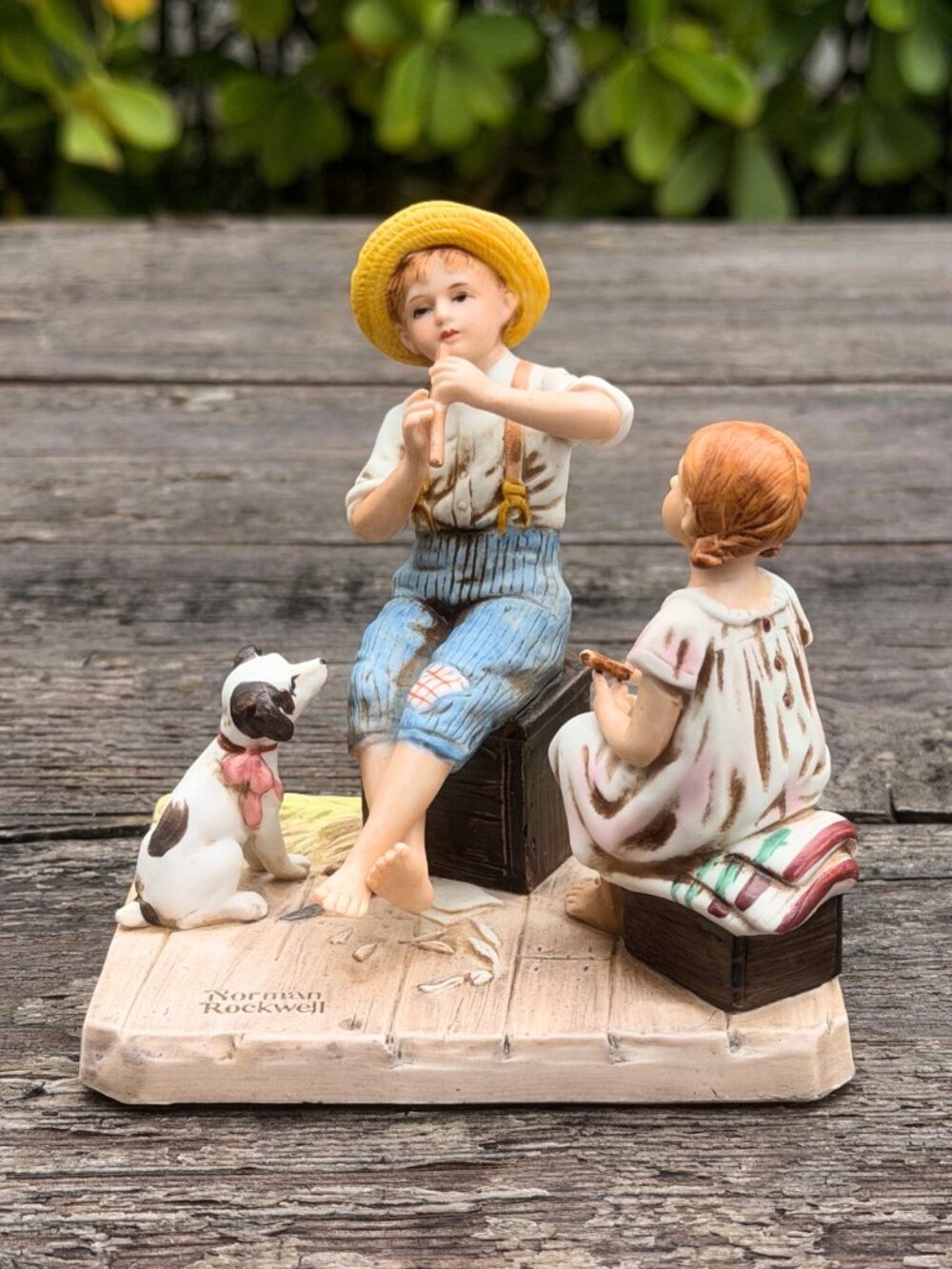 1980 Norman Rockwell The Music Master Figurine Innocence of Youth Collection BOX